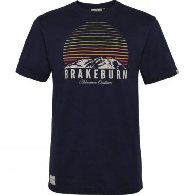 Tee Brakeburn Mountain Sunset Hombre Azul Marino - Chile AIY485231